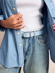 Pale Blue Regular PU Belt - Image 1 of 6