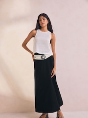 Hueso - Wide Pu Corset Belt - Imagen 4 de 7