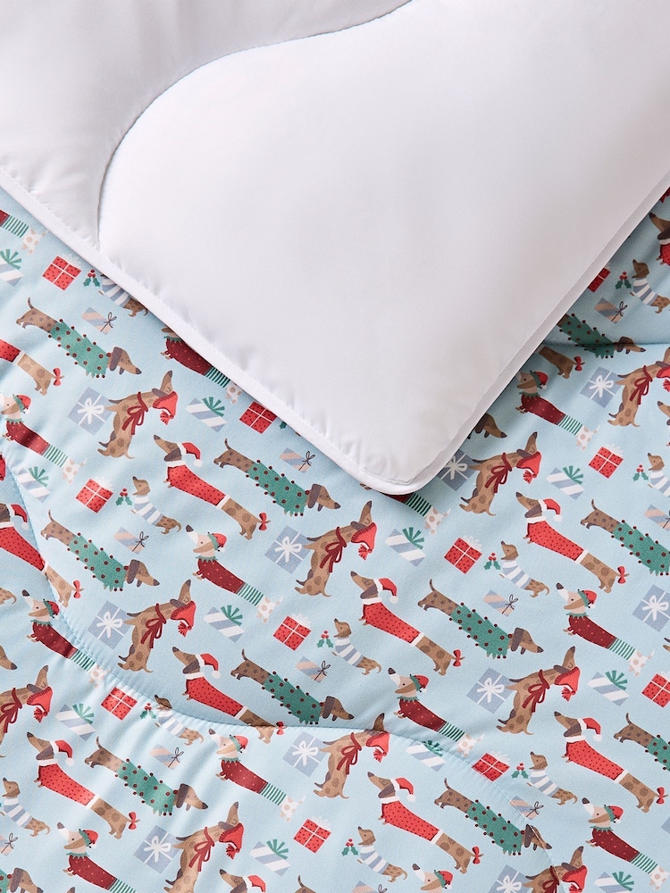 Night Lark Festive Dogs 10.5 Tog Coverless Duvet Set - Image 2 of 6