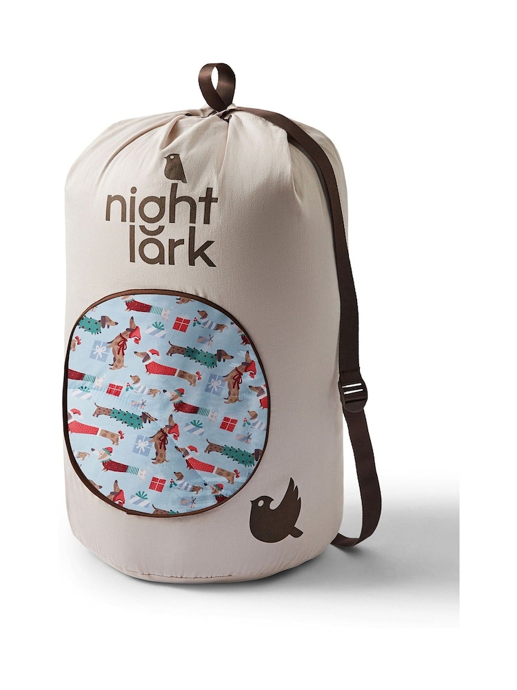 Night Lark Festive Dogs 10.5 Tog Coverless Duvet Set - Image 6 of 6