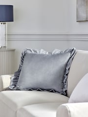 Matte Velvet Frill Edge Cushion - صورة 1 من 5