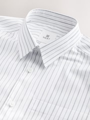 White Mono 100% Cotton Relaxed Fit Long Sleeve Shirt - Image 2 of 7