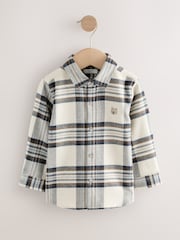 Blue/Ecru Long Sleeve Check Character Shirt (3mths-7yrs) - Image 1 of 4