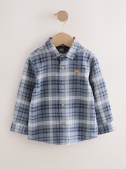 Blue Bear Check Long Sleeve Check Character Shirt (3mths-7yrs) - Image 4 of 7