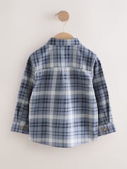 Blue Bear Check Long Sleeve Check Character Shirt (3mths-7yrs) - Image 5 of 7