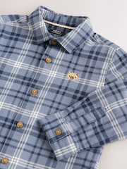 Blue Bear Check Long Sleeve Check Character Shirt (3mths-7yrs) - Image 7 of 7