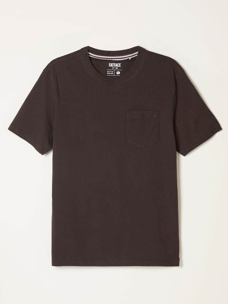 FatFace Cove Chocolate Brown Cove Pocket Tshirt - Image 5 of 5