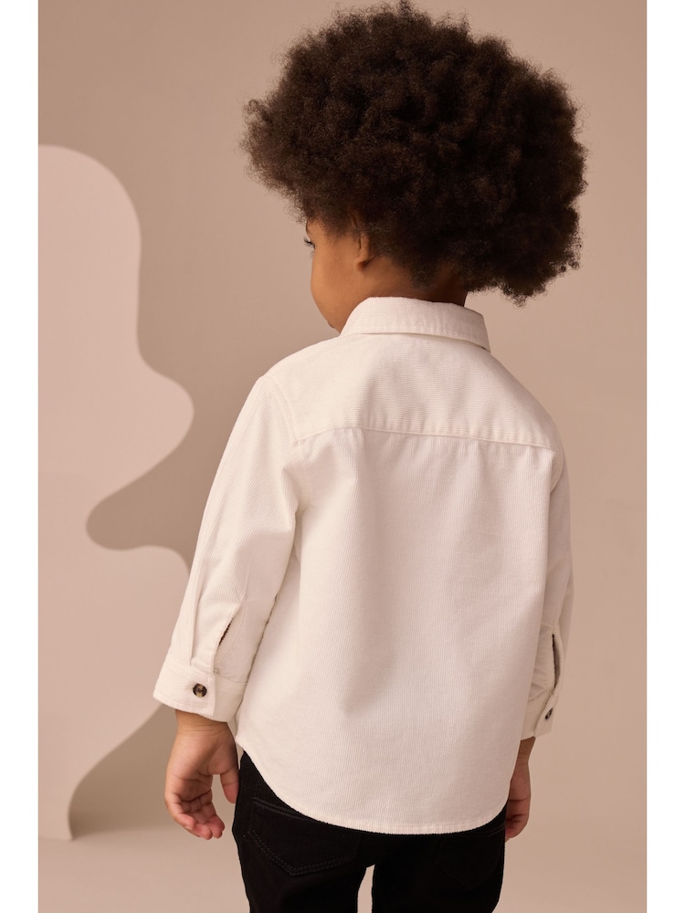 Ecru Long Sleeve Corduroy Character Shirt (3mths-7yrs) - Image 1 of 13