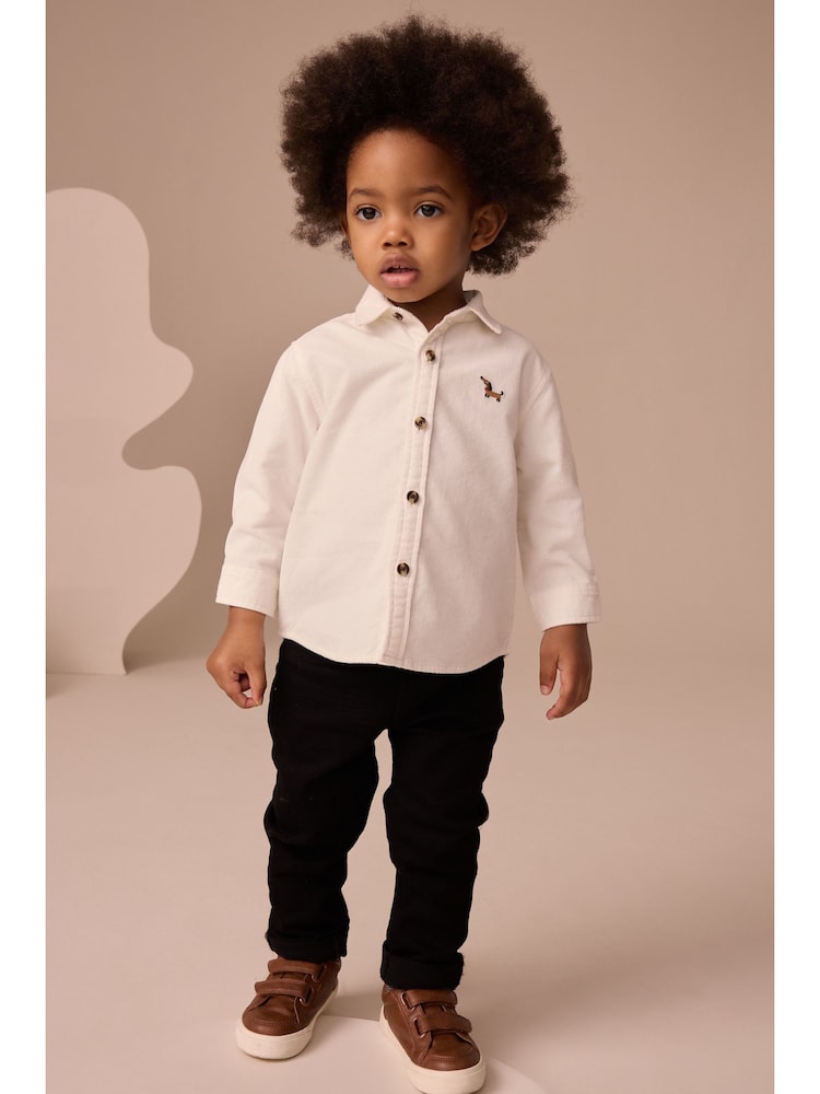 Ecru Long Sleeve Corduroy Character Shirt (3mths-7yrs) - Image 2 of 13