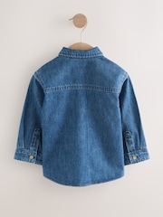 Blue Long Sleeve Denim Character Shirt (3mths-7yrs) - Image 13 of 15