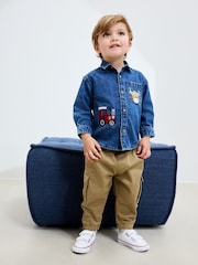 Blue Long Sleeve Denim Character Shirt (3mths-7yrs) - Image 3 of 15