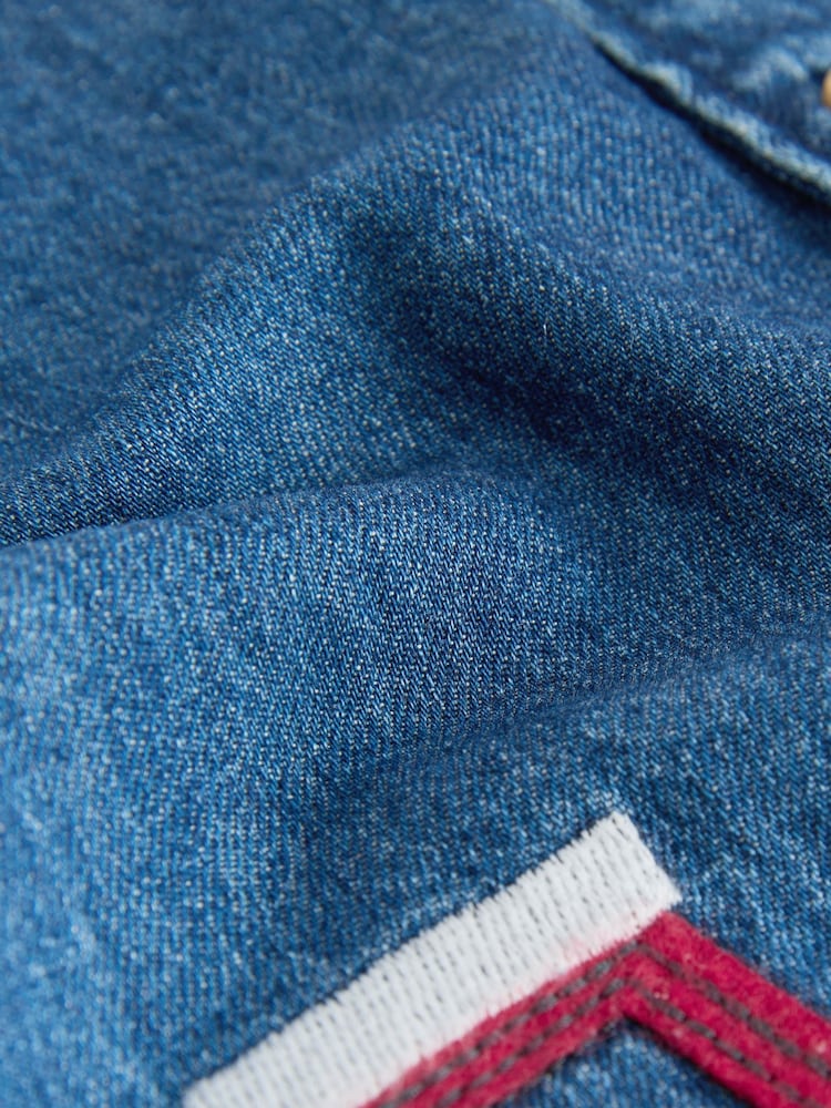 Blue Long Sleeve Denim Character Shirt (3mths-7yrs) - Image 8 of 8