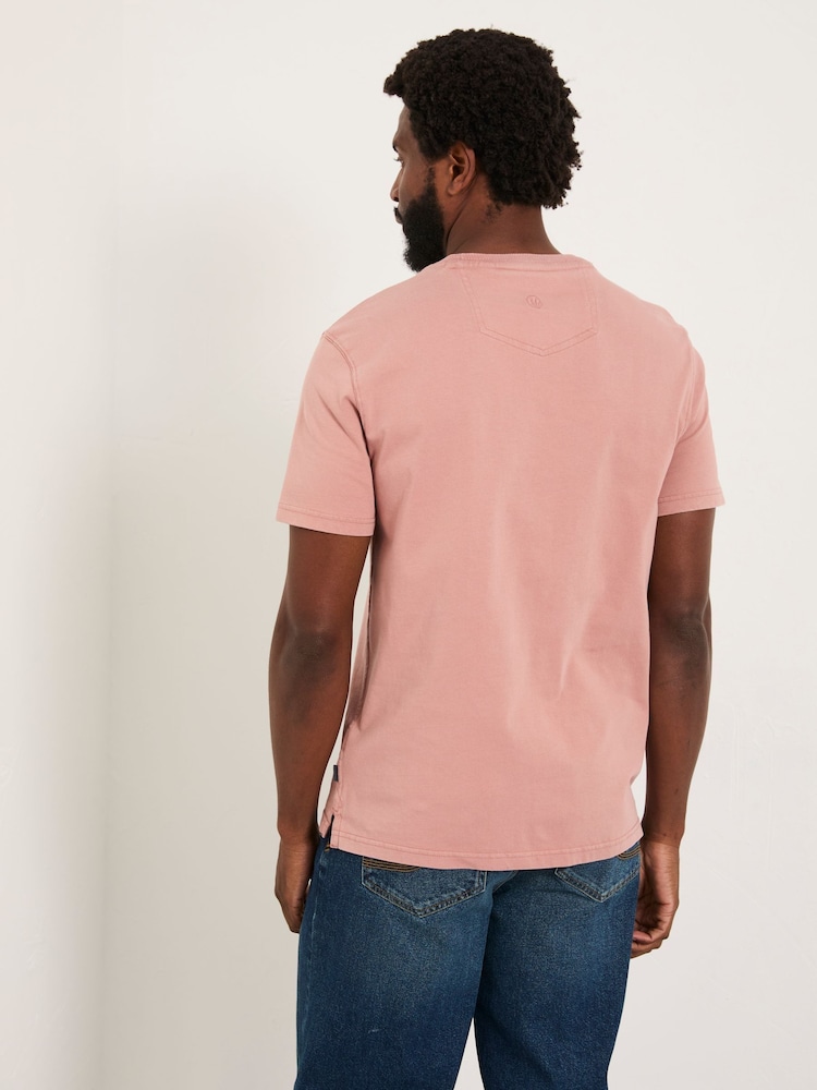 FatFace Cove Rose Pink Cove Pocket Tshirt - Image 2 of 5 FatFace Cove Rose Pink Cove Pocket Tshirt - Image 2 of 5