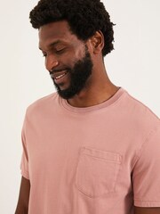 FatFace Cove Rose Pink Cove Pocket Tshirt - Image 3 of 5