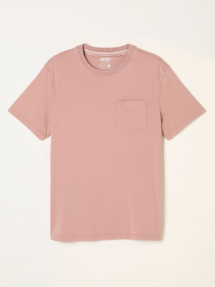 FatFace Cove Rose Pink Cove Pocket Tshirt - Image 5 of 5 FatFace Cove Rose Pink Cove Pocket Tshirt - Image 5 of 5