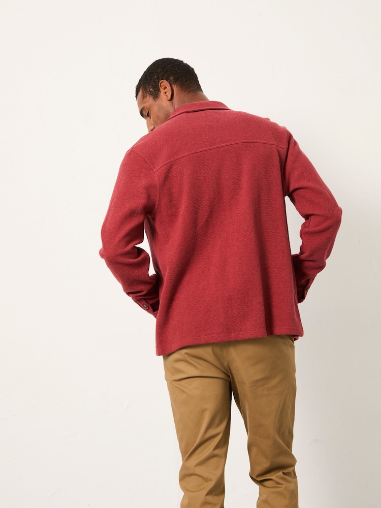 FatFace Terracotta Waffle Shirt - Image 2 of 5 FatFace Terracotta Waffle Shirt - Image 2 of 5
