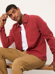 FatFace Terracotta Waffle Shirt - Image 4 of 5
