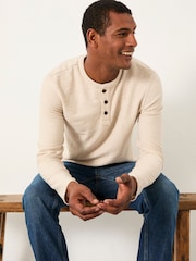 FatFace Nutbourne Henley Oatmeal Nutbourne Henley - Image 1 of 5