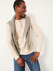 FatFace Nutbourne Henley Oatmeal Nutbourne Henley - Image 4 of 5