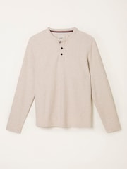 FatFace Nutbourne Henley Oatmeal Nutbourne Henley - Image 5 of 5