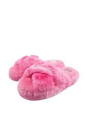 Character Pink Barbie Fluffy Sliders - Image 2 of 5