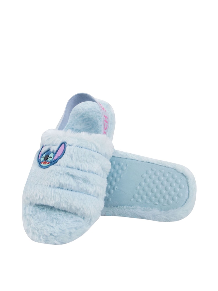 Character Blue Disney Lilo & Stitch Fluffy Sliders - Image 7 of 10