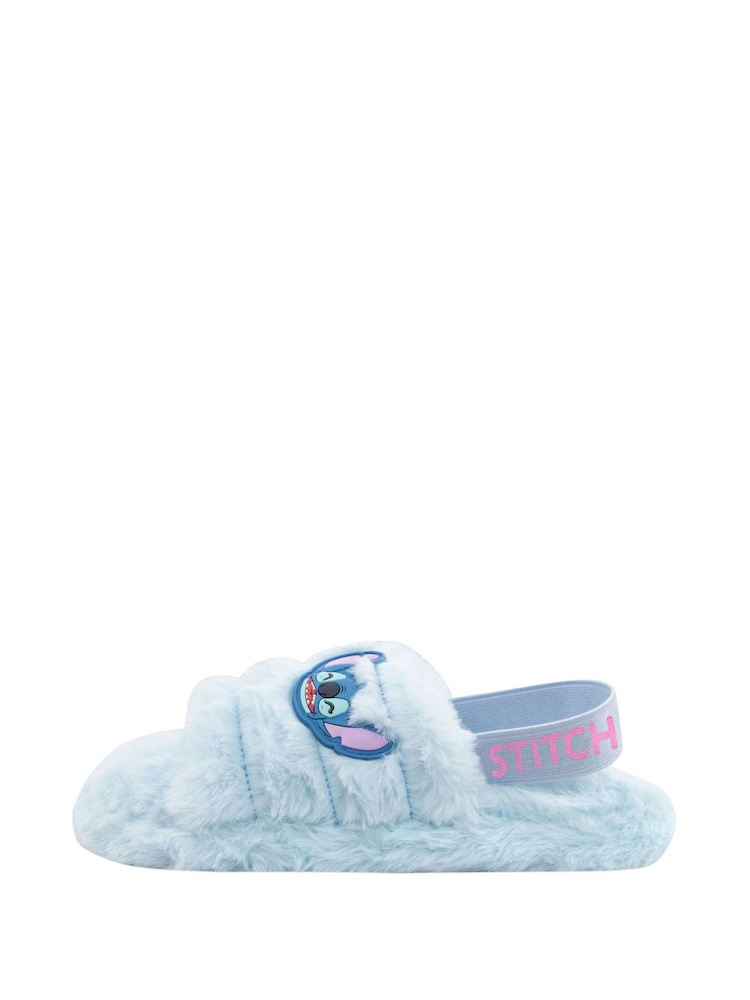 Character Blue Disney Lilo & Stitch Fluffy Sliders - Image 8 of 10