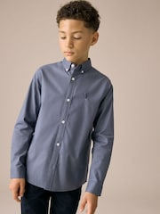 Airforce Blue Single Oxford Shirt (3-16yrs) - Image 1 of 6