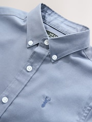Airforce Blue Single Oxford Shirt (3-16yrs) - Image 5 of 6