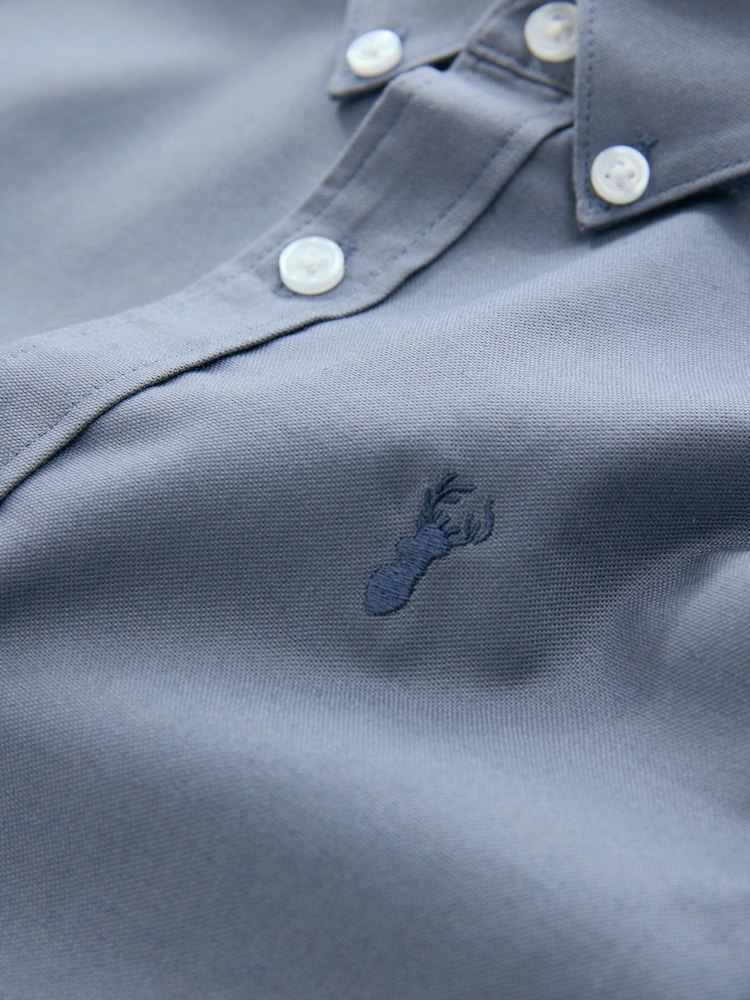 Airforce Blue Single Oxford Shirt (3-16yrs) - Image 7 of 7 Airforce Blue Single Oxford Shirt (3-16yrs) - Image 7 of 7