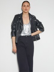 Monsoon Silver Gabrielle Sequin Embellished Cami Top - Image 2 of 2