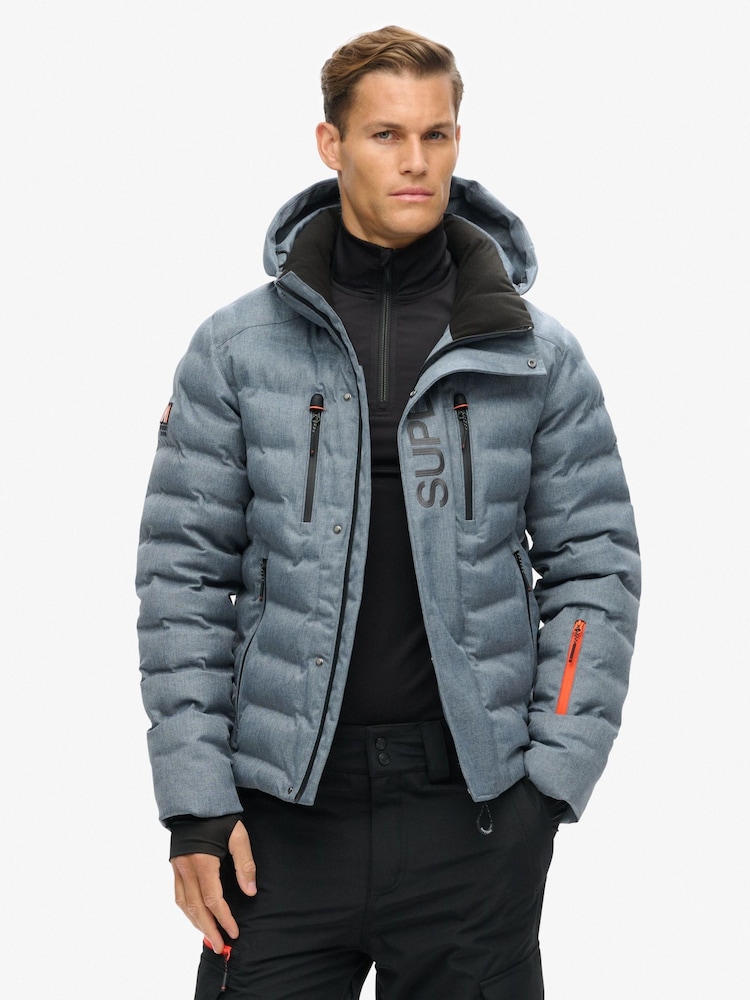 Superdry Blue Ski Fuji Padded Jacket - Image 2 of 4