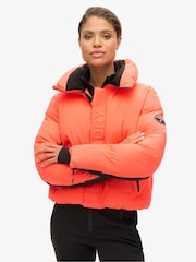 Superdry Pink Ski Slalom Puffer Jacket - Image 2 of 4