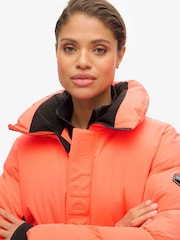 Superdry Pink Ski Slalom Puffer Jacket - Image 3 of 4