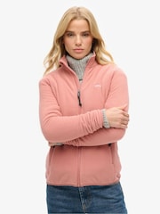 Superdry Pink Polar Fleece Full Zip Jacket - Image 2 of 4