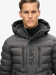 Superdry Grey Ski Fuji Padded Jacket - Image 3 of 4