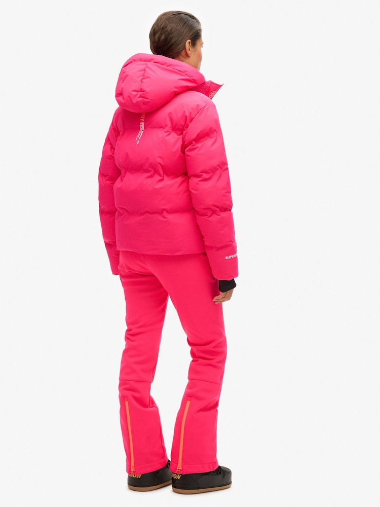 Superdry Pink Ski Softshell Slim Trousers - Image 2 of 5