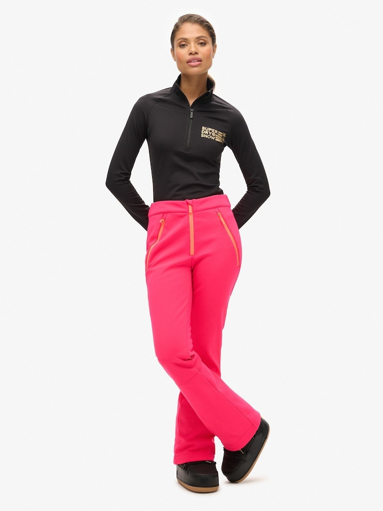 Superdry Pink Ski Softshell Slim Trousers - Image 5 of 5