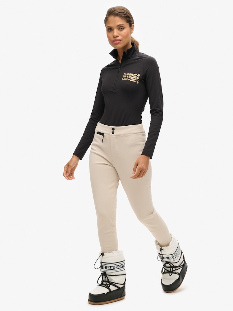 Superdry Grey Ski Luxe Legging Snow Trousers - Image 2 of 4