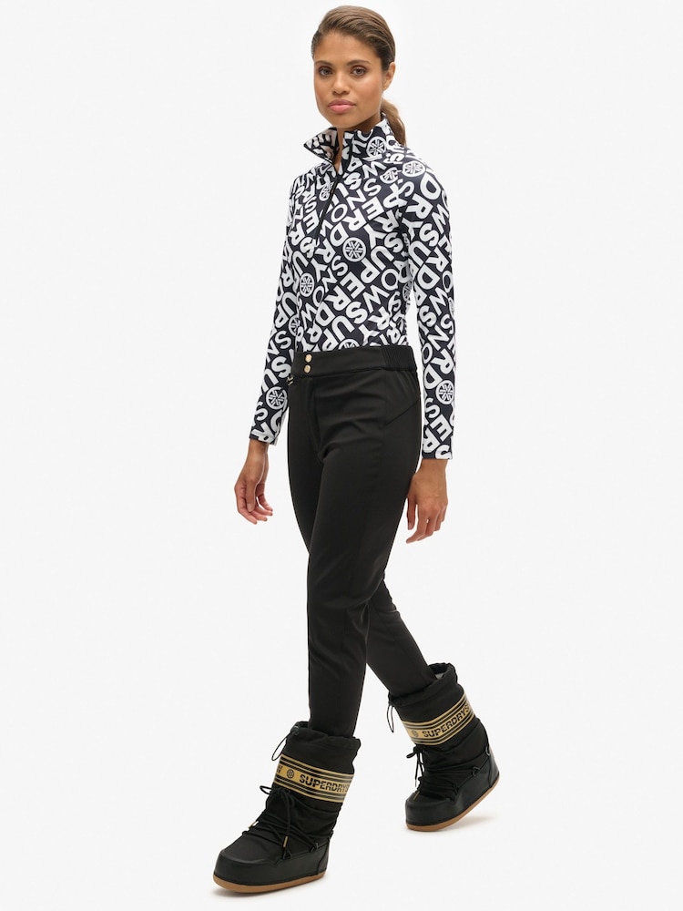 Superdry Black Ski Luxe Legging Snow Leggings - Image 2 of 4
