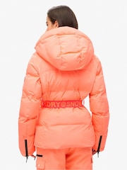 Superdry Pink Ski Luxe Puffer Jacket - Image 2 of 7