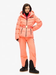 Superdry Pink Ski Luxe Puffer Jacket - Image 4 of 7