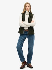 Superdry Green Estate Fleece Gilet - Image 2 of 4