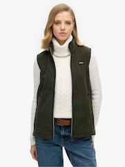 Superdry Green Estate Fleece Gilet - Image 3 of 4