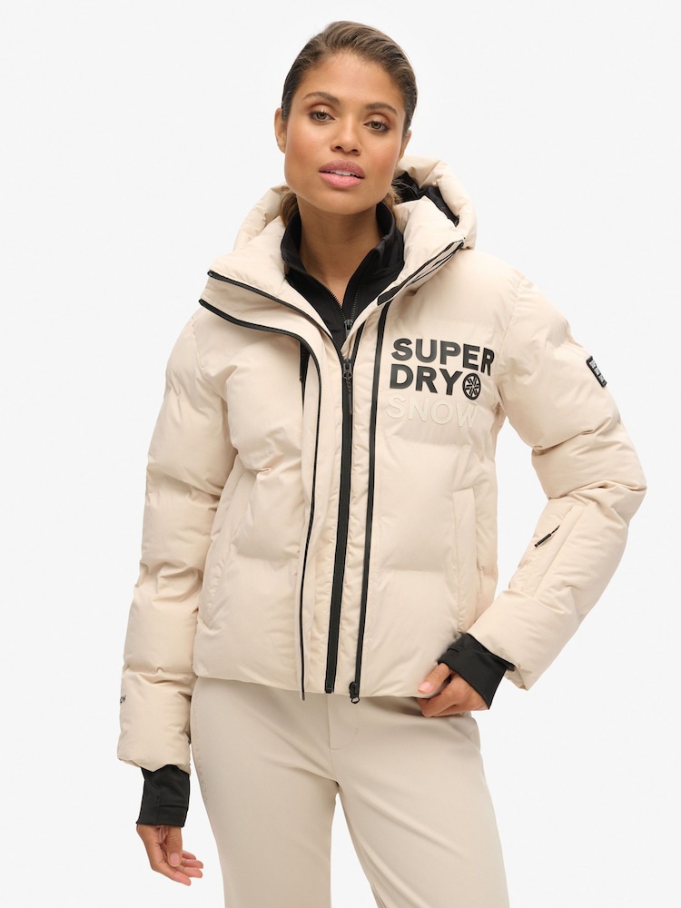 Superdry Hooded Ski Boxy Puffer Jacket - Image 2 of 4