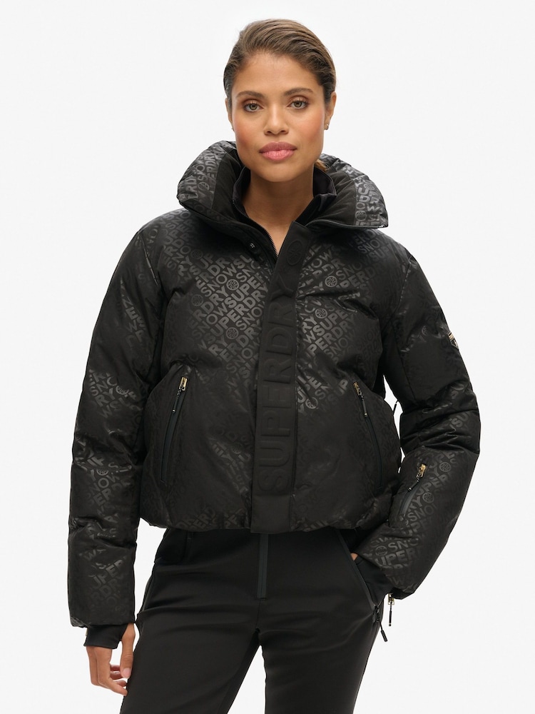Superdry Black Ski Slalom Puffer Jacket - Image 1 of 4