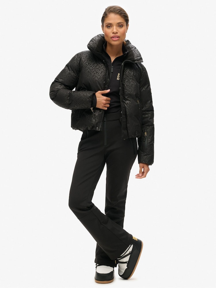 Superdry Black Ski Slalom Puffer Jacket - Image 3 of 4