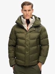 Superdry Green Ski Sport Puffer Jacket - Image 2 of 4