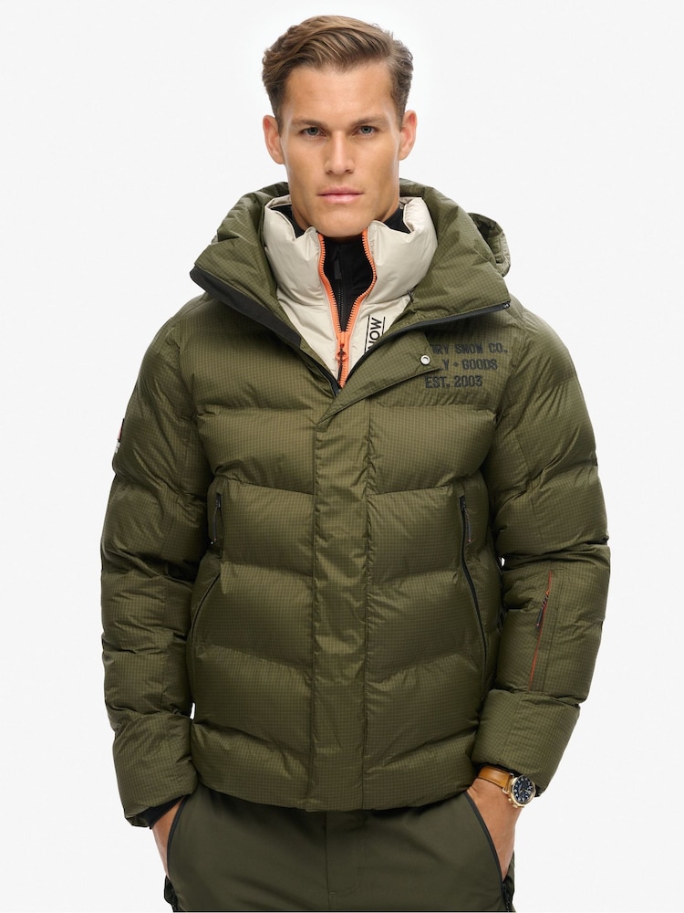 Superdry Green Ski Sport Puffer Jacket - Image 2 of 4