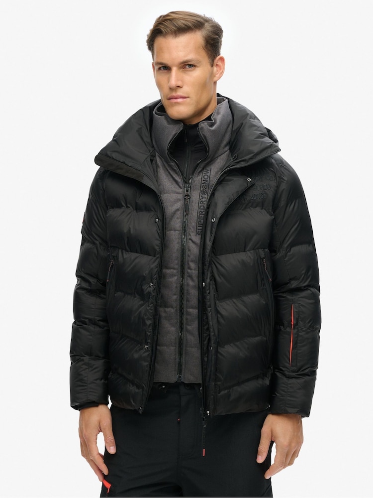 Superdry Black Ski Sport Puffer Jacket - Image 1 of 4
